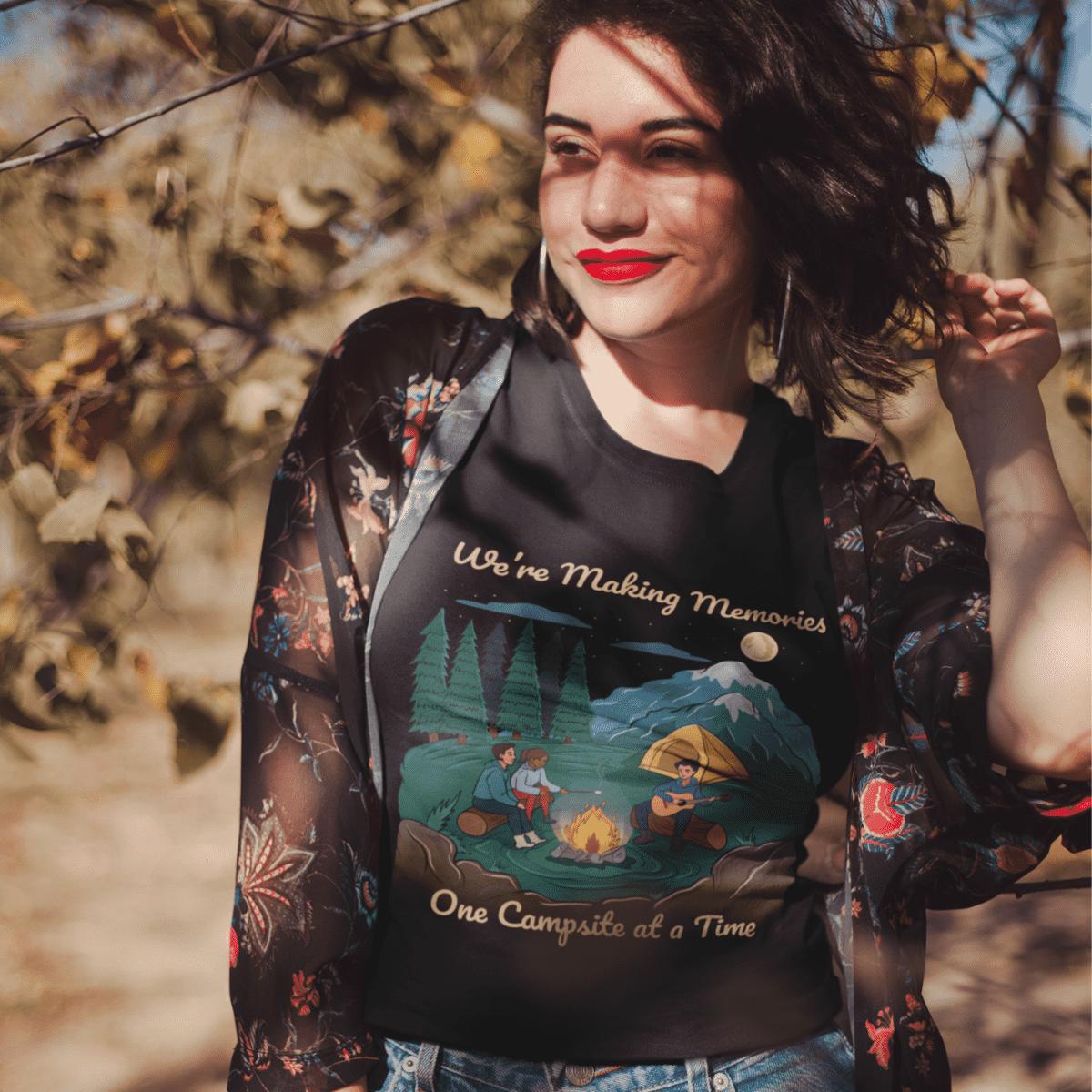 We're Making Memories one campsite at a time Unisex Jersey Short-Sleeve T-Shirt image 3