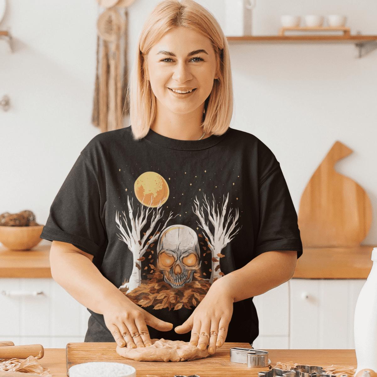 Seasons of the Skulls Fall Unisex Short-Sleeve T-Shirt image 3