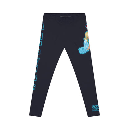 Aquarius Zodiac Leggings — Dark Celestial Women's Leggings
