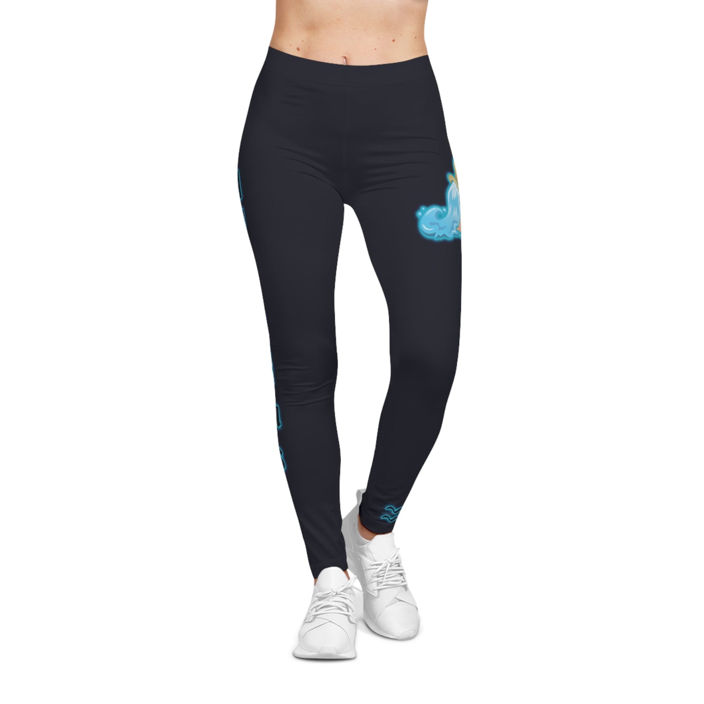 Aquarius Zodiac Leggings — Dark Celestial Women's Leggings
