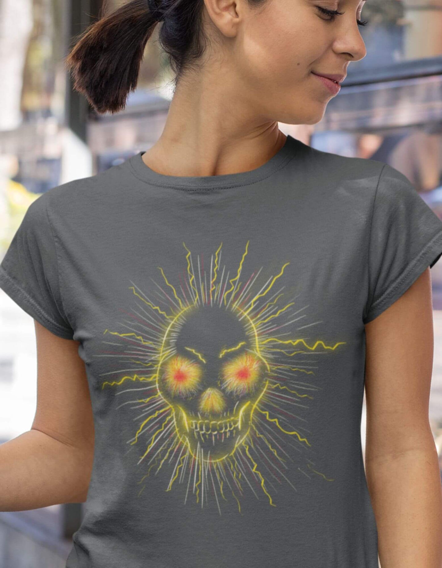 Seasons of the Skulls Summer yellow Skull Unisex Jersey Short-Sleeve T-Shirt