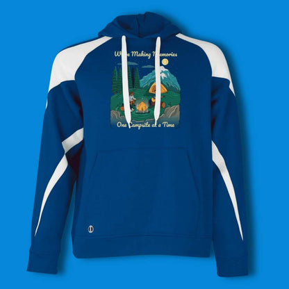 We're Making Memories one campsite at a time Two Tone fleece Hoodie image 3