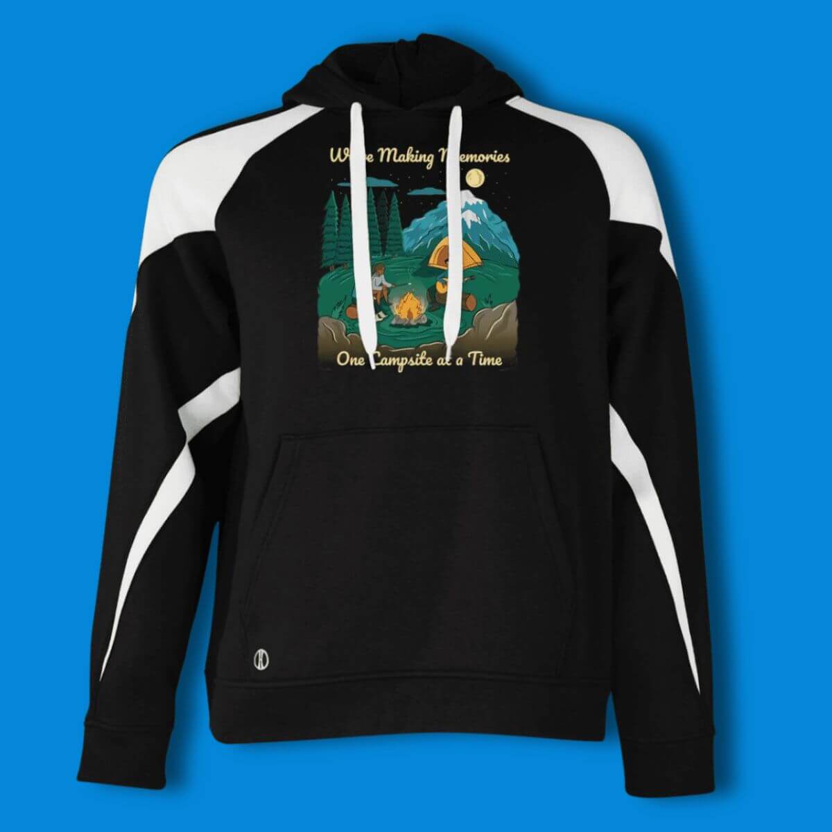 We're Making Memories one campsite at a time Two Tone fleece Hoodie image 1