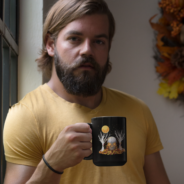 Seasons of the Skulls Fall Edition 15oz Black Mug