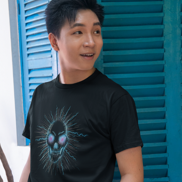 Seasons of the Skulls Summer edition Electric blue Unisex Jersey Short-Sleeve T-Shirt