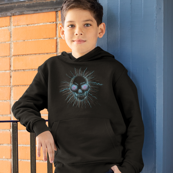 Seasons of the Skulls Summer Electric Blue edition  Youth Pullover Hoodie