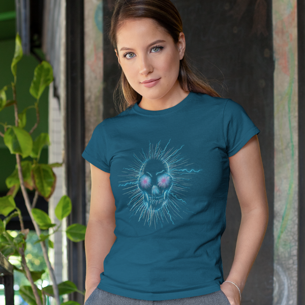 Seasons of the Skulls Summer edition Electric blue Unisex Jersey Short-Sleeve T-Shirt