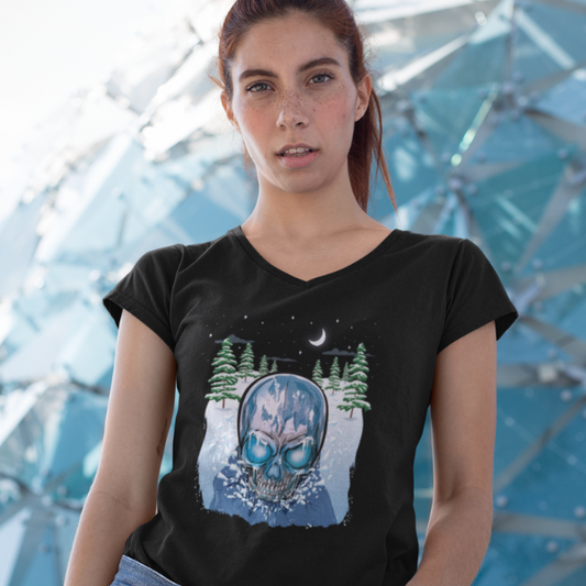 Seasons of the Skulls Winter edition V-Neck T-Shirt